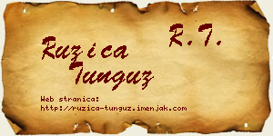 Ružica Tunguz vizit kartica